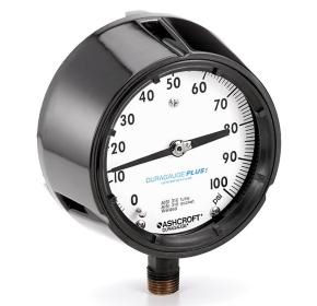 45 1279SS 02L 60# - Pressure Gauge, 4.5" stainless 1/4" NPT Lower conn, 60 psi